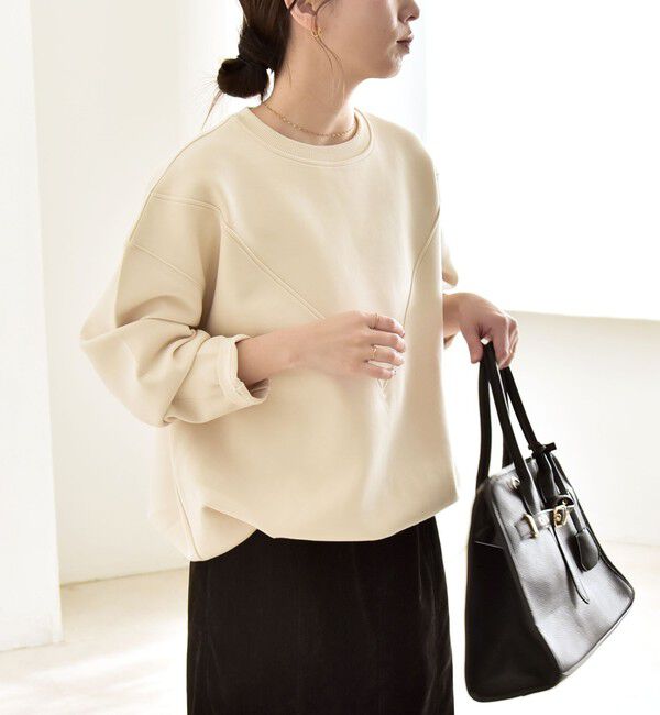 quaranciel「quaranciel:〈洗濯機可能〉ポンチ Vヨークバルーン スウェット プルオーバー」|スウェット・ジャージ|