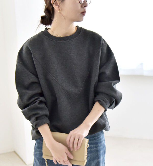 quaranciel「quaranciel:〈洗濯機可能〉ポンチ Vヨークバルーン スウェット プルオーバー」|スウェット・ジャージ|