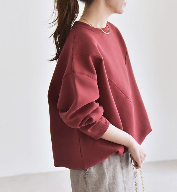 quaranciel「quaranciel:〈洗濯機可能〉ポンチ Vヨークバルーン スウェット プルオーバー」|スウェット・ジャージ|