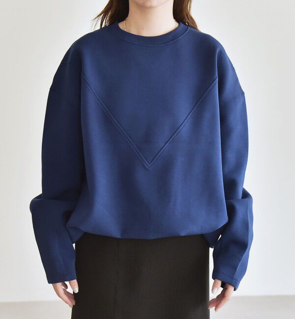 quaranciel「quaranciel:〈洗濯機可能〉ポンチ Vヨークバルーン スウェット プルオーバー」|スウェット・ジャージ|