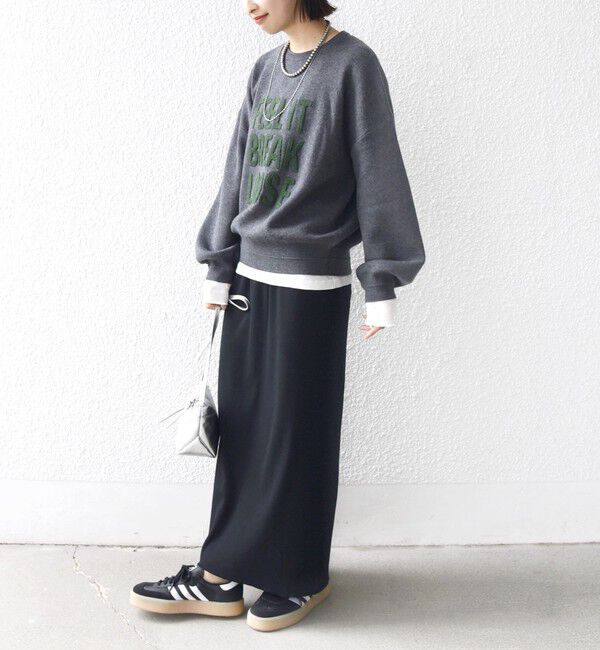 SHIPS for women「【WEB限定】〈手洗い可能〉サガラ 刺繍 ロゴ ニット プルオーバー」|ニット・セーター|