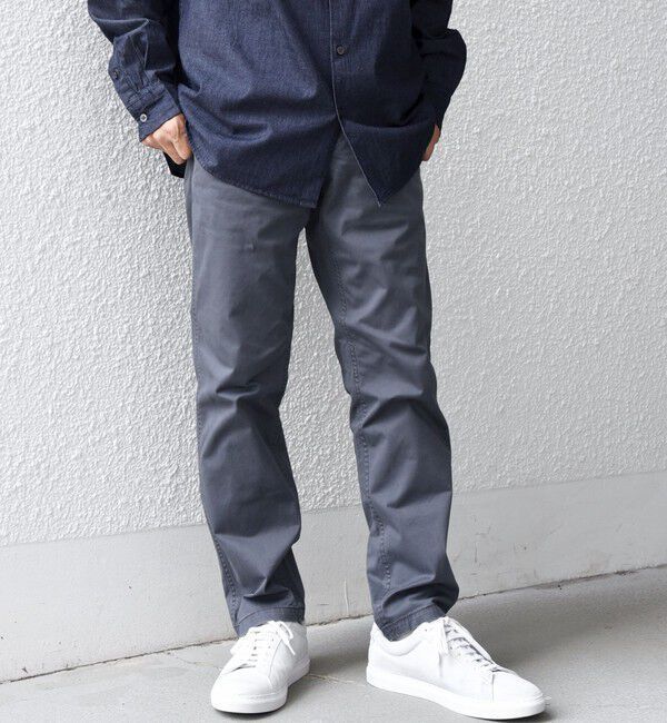 SHIPS any「SHIPS any:〈洗濯機可能〉フェードカラー ストレッチ スリム テーパード チノ パンツ◇」|チノ|ダークグレー