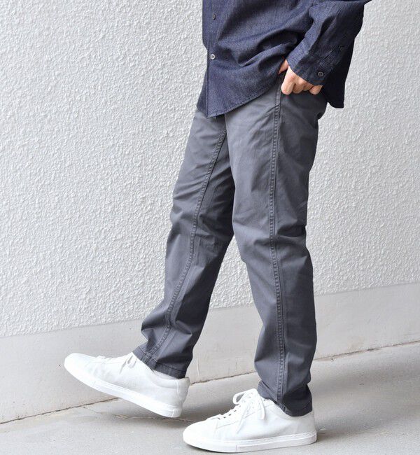 SHIPS any「SHIPS any:〈洗濯機可能〉フェードカラー ストレッチ スリム テーパード チノ パンツ◇」|チノ|