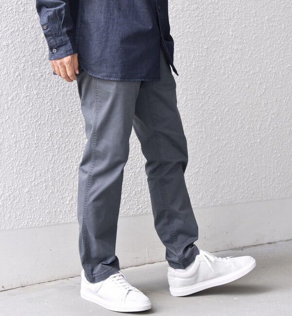 SHIPS any「SHIPS any:〈洗濯機可能〉フェードカラー ストレッチ スリム テーパード チノ パンツ◇」|チノ|