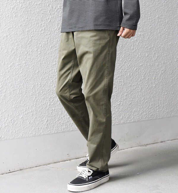 SHIPS any「SHIPS any:〈洗濯機可能〉フェードカラー ストレッチ スリム テーパード チノ パンツ◇」|チノ|