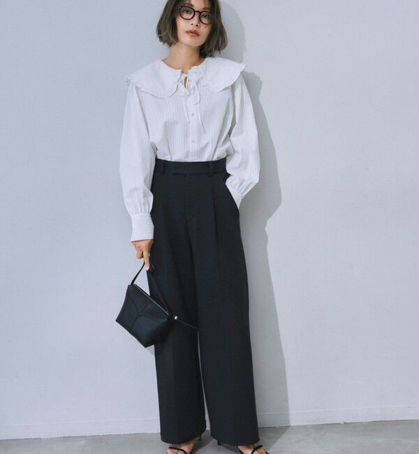 SHIPS for women「s.oyamadaコラボ:〈手洗い可能〉コットン エアー ダンボール パンツ」|その他|