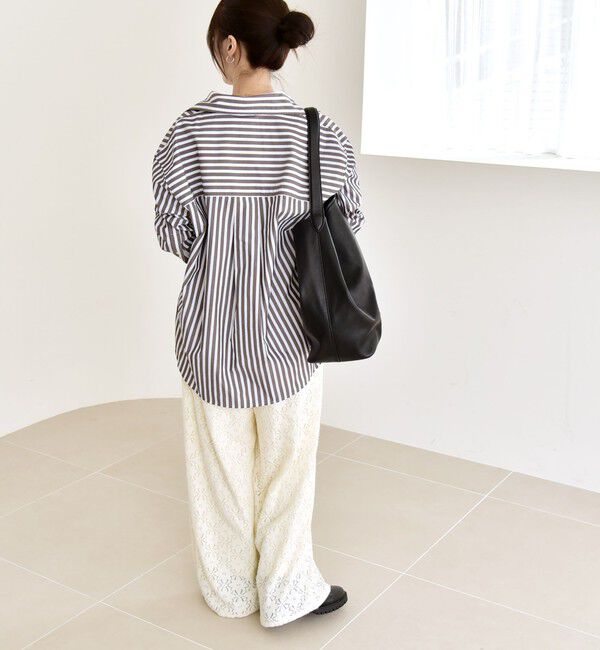 quaranciel「quaranciel:〈洗濯機可能〉フラワー レース ワイド パンツ」|その他|