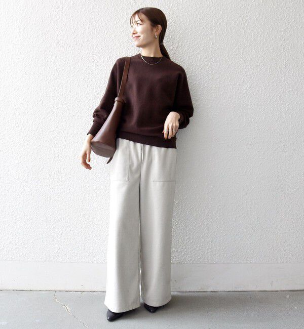 SHIPS any「SHIPS any:〈洗濯機可能〉クルーネック ドルマン ベーシック ニット プルオーバー」|ニット・セーター|