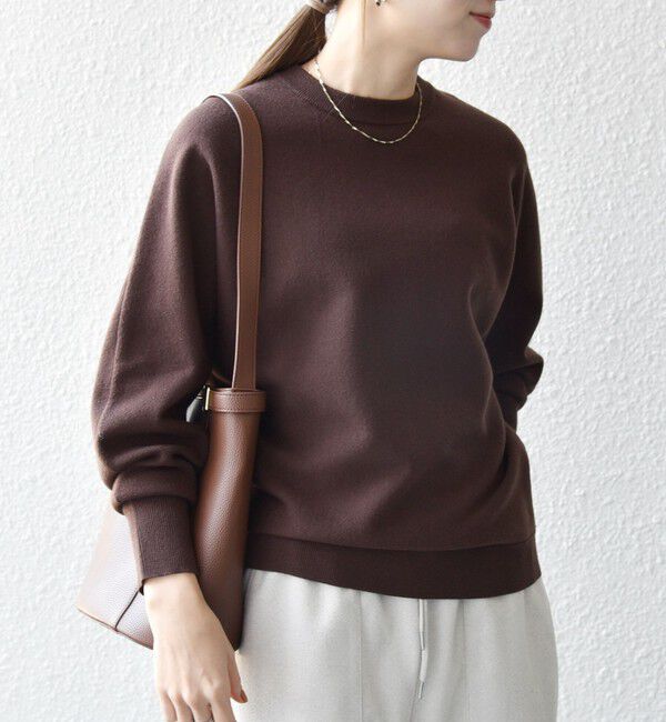 SHIPS any「SHIPS any:〈洗濯機可能〉クルーネック ドルマン ベーシック ニット プルオーバー」|ニット・セーター|