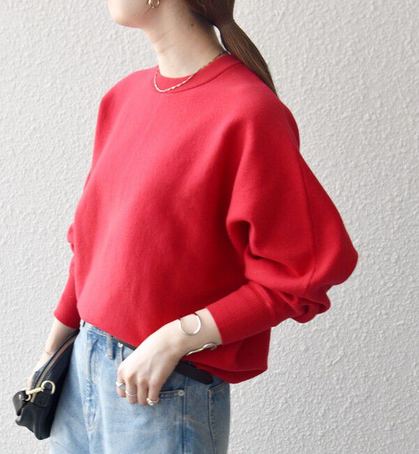 SHIPS any「SHIPS any:〈洗濯機可能〉クルーネック ドルマン ベーシック ニット プルオーバー」|ニット・セーター|