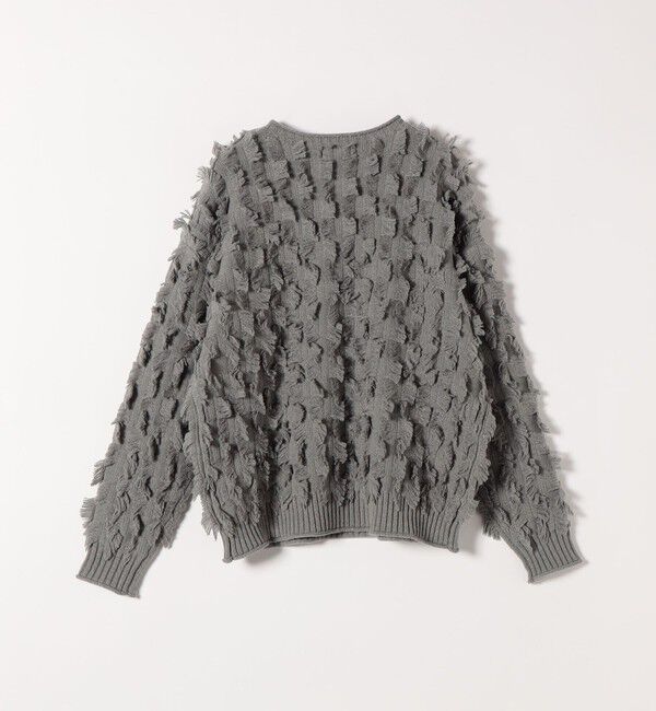 SHIPS any「SHIPS any:〈手洗い可能〉フリンジ デザイン ニット プルオーバー」|ニット・セーター|