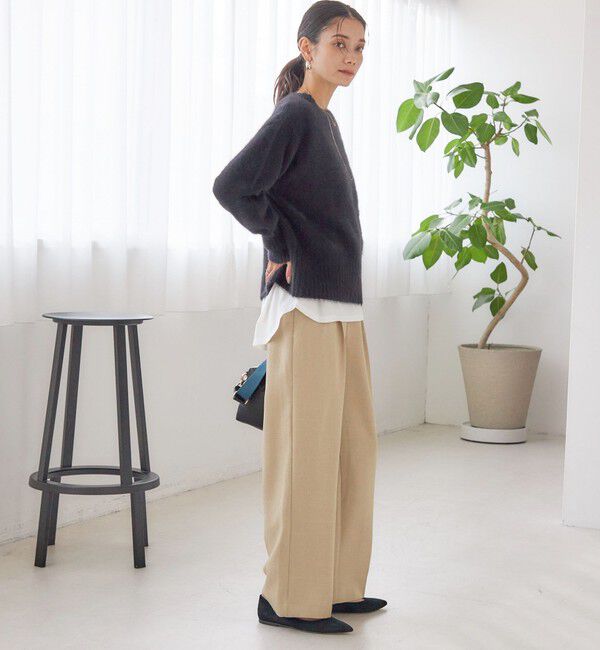 SHIPS for women「〈手洗い可能〉フォックス クルーネック ニット プルオーバー」|ニット・セーター|