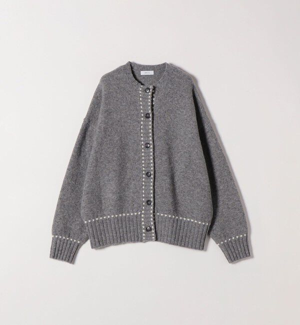 SHIPS any「SHIPS any:〈手洗い可能〉ステッチ デザイン ルーズ ニット カーディガン」|カーディガン|