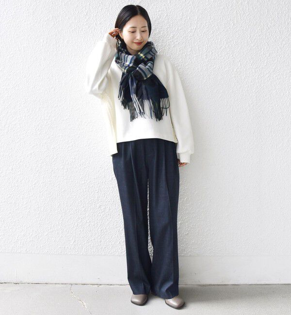 SHIPS for women「【WEB限定】〈手洗い可能〉サイド スリット フリル ダンボール カットソー」|Tシャツ・カットソー|