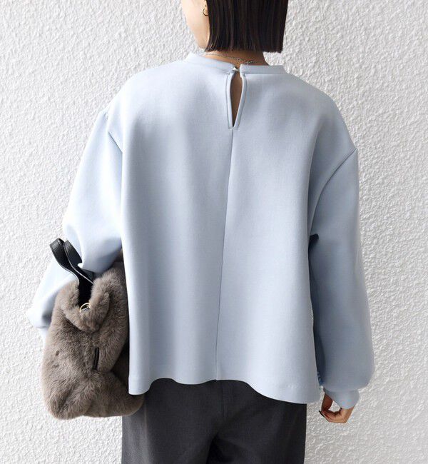 SHIPS for women「【WEB限定】〈手洗い可能〉サイド スリット フリル ダンボール カットソー」|Tシャツ・カットソー|