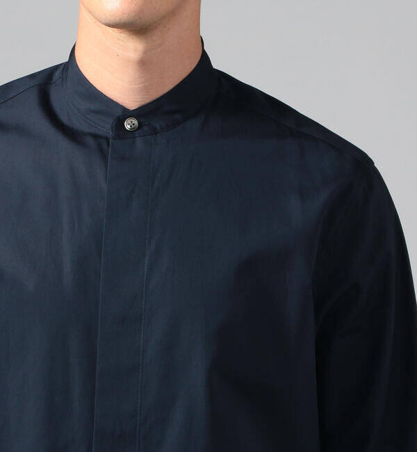 CABaN「CABaN コットンタイプライター バンドカラーシャツ」|シャツ・ブラウス|