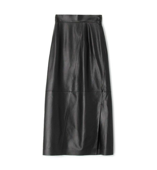 BACCA「ソフトシープレザータイトロングスカート」|スカート|19 ブラック