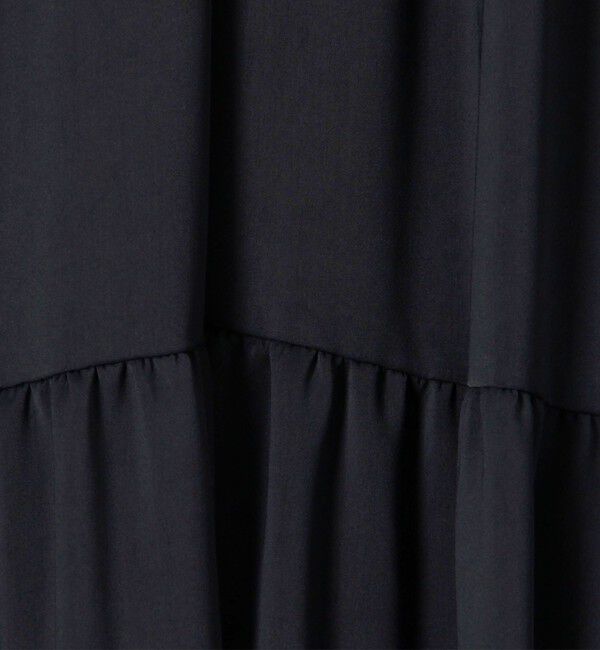 Ballsey「パウダリーサテン ティアードロングワンピース」|ワンピース|