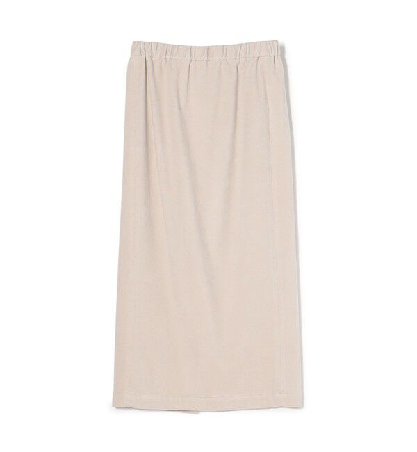 GALERIE VIE「ストレッチモールスキン Iラインミディスカート」|タイト|15 グレー