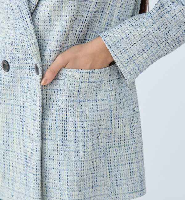 TOMORROWLAND collection「ファンシーテープ ダブルブレストジャケット」|テーラードジャケット|