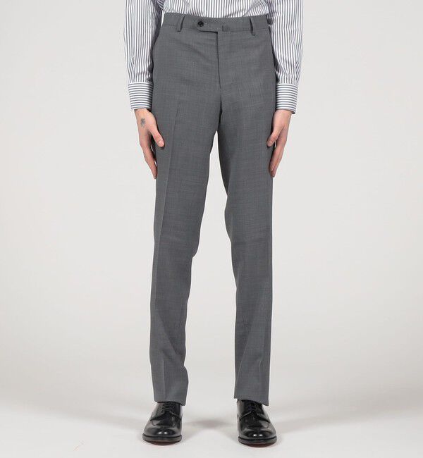 TOMORROWLAND MENS「Super120'sウールポリエステル ノープリーツスリムスラックス」|スラックス|