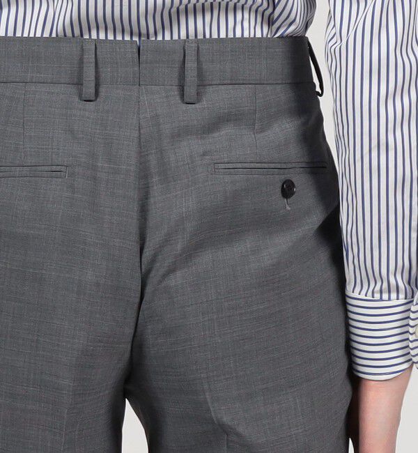 TOMORROWLAND MENS「Super120'sウールポリエステル ノープリーツスリムスラックス」|スラックス|