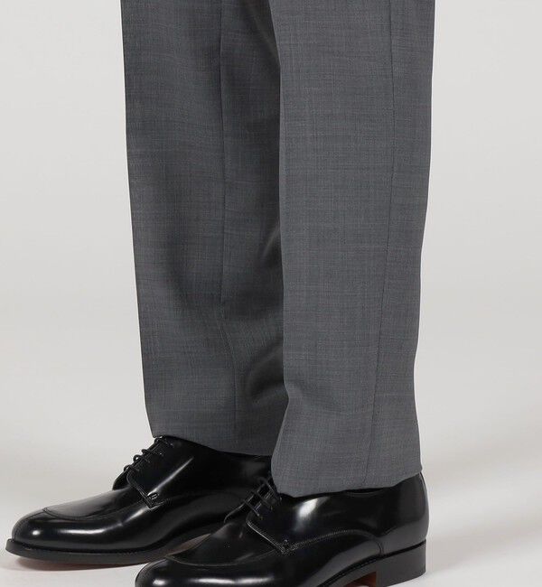 TOMORROWLAND MENS「Super120'sウールポリエステル ノープリーツスリムスラックス」|スラックス|