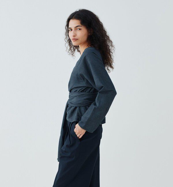 GALERIE VIE「デニムダンガリー ベルテッドシャツ」|シャツ・ブラウス|