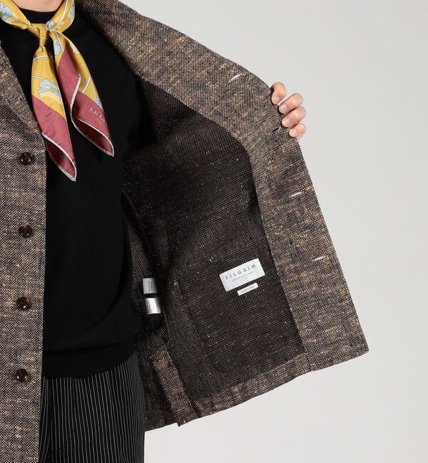 TOMORROWLAND MENS「TOMORROWLAND PILGRIM シルクコットン ハンドカバーシャツ」|ブルゾン・スタジャン|