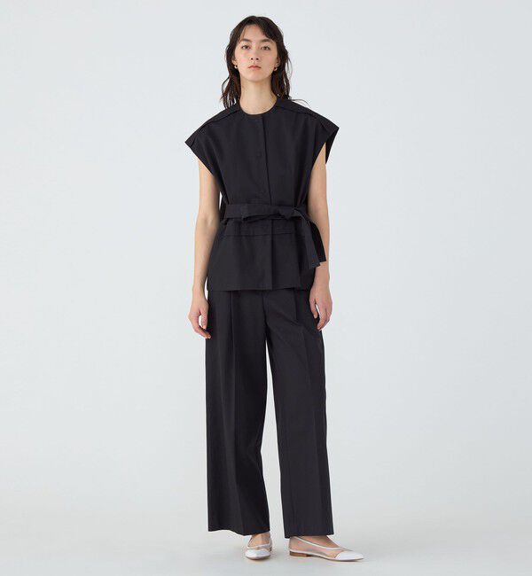 TOMORROWLAND collection「コットンカツラギ ベルテッドジレ」|ベスト・ジレ|