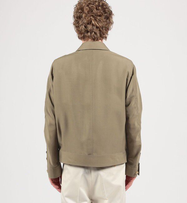 TOMORROWLAND MENS「シルク フライトジャケット」|ブルゾン・スタジャン|