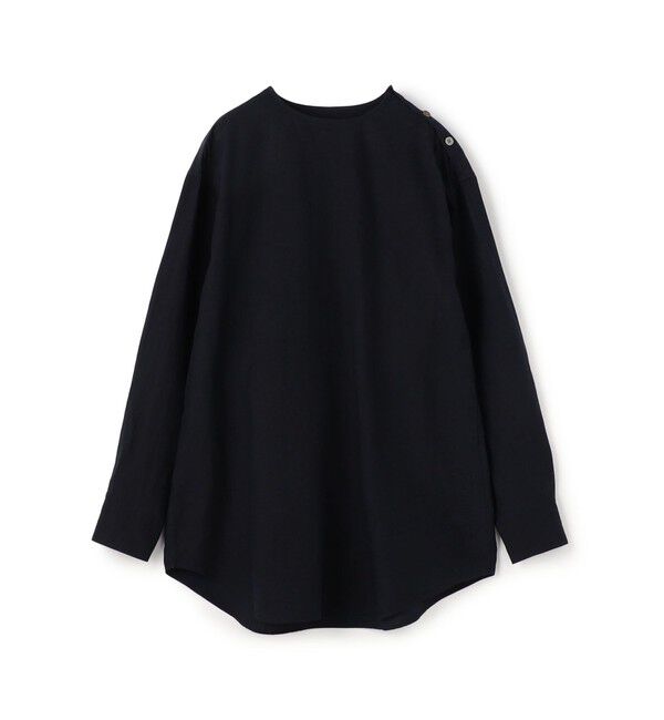 GALERIE VIE「リネン クルーネックシャツ」|シャツ・ブラウス|69 ネイビー