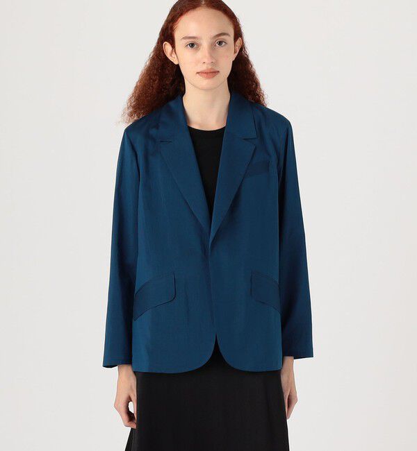 DES PRES「コットンシルクタイプライター リラックスジャケット」|テーラードジャケット|