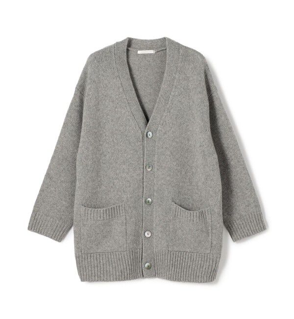 GALERIE VIE「ファインウール Vネックカーディガン」|カーディガン|15 グレー