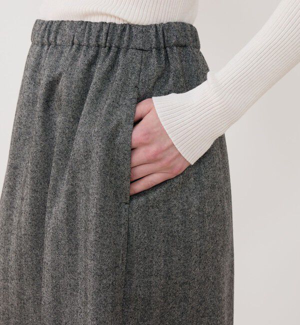 GALERIE VIE「ライトフラノストレッチ イージースカート」|スカート|
