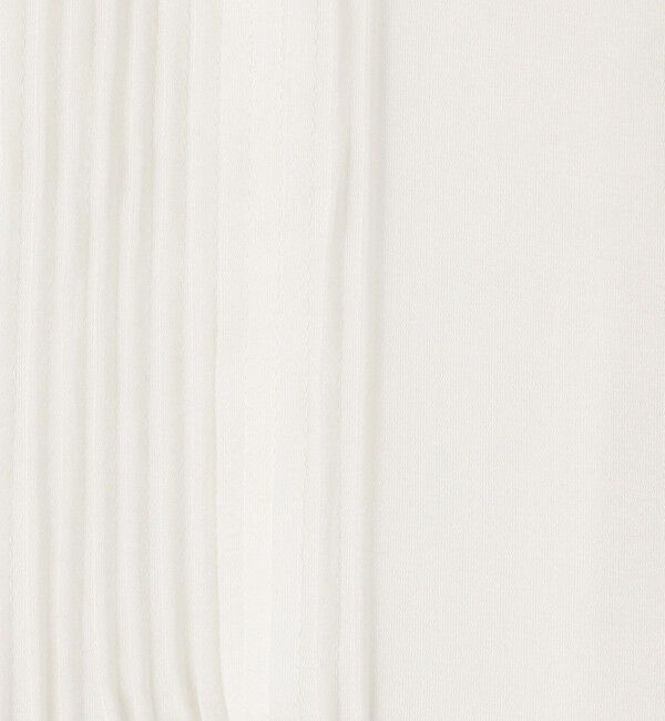 Ballsey「コットンシルクサテン ピンタックフリルブラウス」|シャツ・ブラウス|