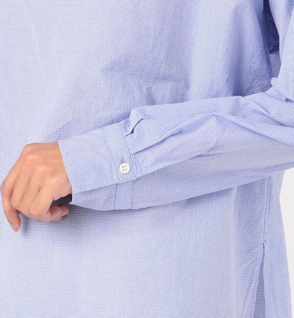 GALERIE VIE「コットン ミドルネックバックボタンシャツ」|シャツ・ブラウス|