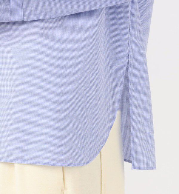 GALERIE VIE「コットン ミドルネックバックボタンシャツ」|シャツ・ブラウス|