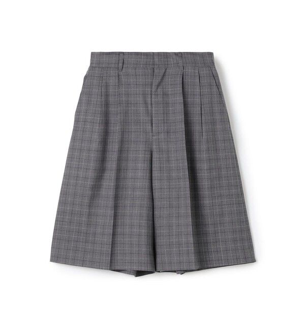 Edition「【WEB先行予約】Super120'sウォッシャブルウール タックショートパンツ」|その他|16 グレー系