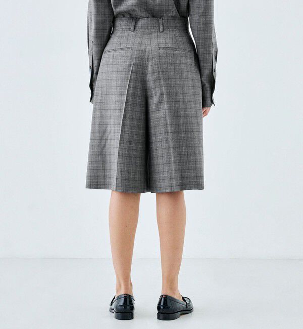 Edition「【WEB先行予約】Super120'sウォッシャブルウール タックショートパンツ」|その他|