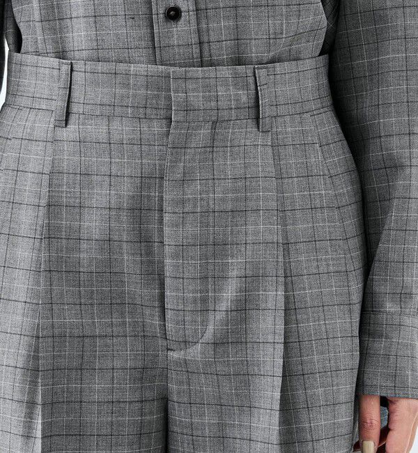 Edition「【WEB先行予約】Super120'sウォッシャブルウール タックショートパンツ」|その他|