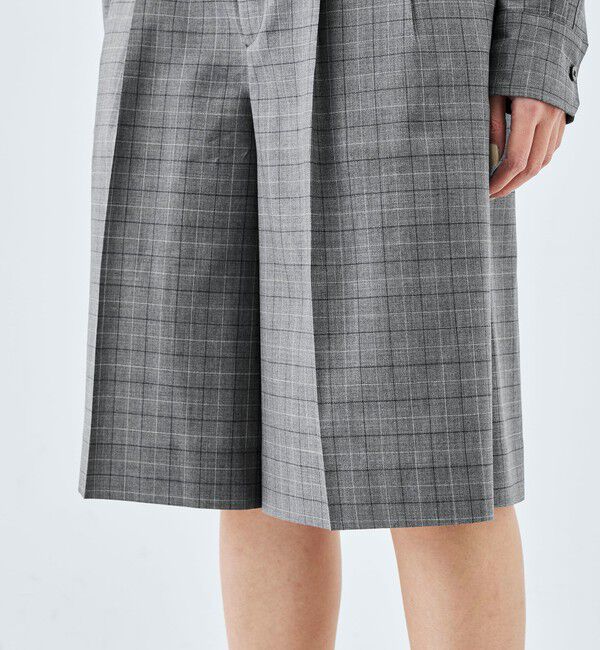 Edition「【WEB先行予約】Super120'sウォッシャブルウール タックショートパンツ」|その他|