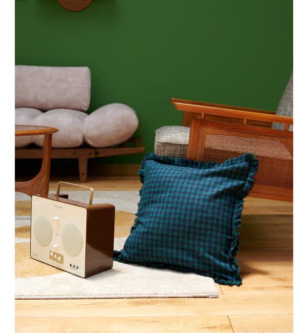 journal standard Furniture「CHECK CUSHION　クッションカバー 45cm」|クッション・クッションカバー|グリーン