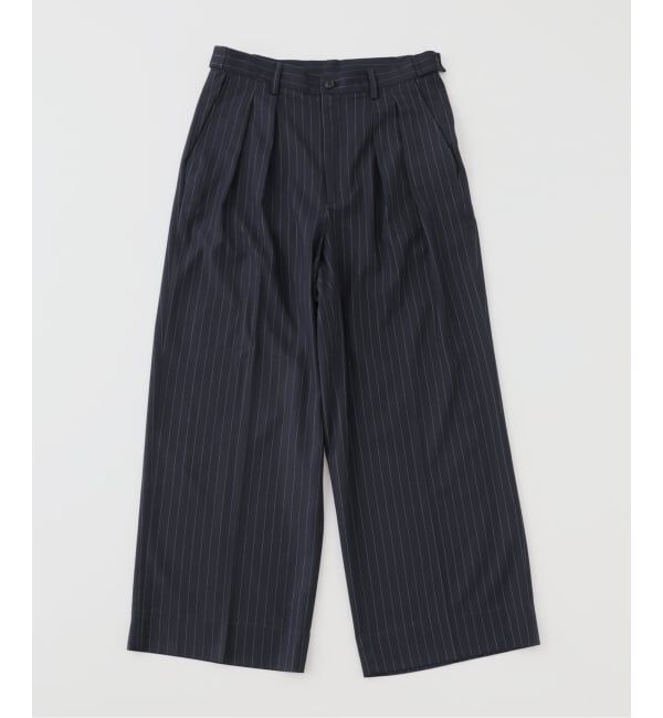 JOINT WORKS「ワイドタック ストライプ トラウザーズ / Wide Tuck Stripe Trousers」|スラックス|