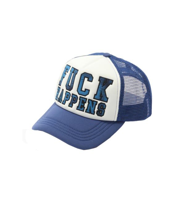 JOINT WORKS「WOKE EDGE / ウォークエッジ Fuck Happens Mesh Cap」|キャップ・キャスケット|ブルー A