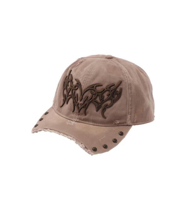 JOINT WORKS「SUPPLIER / サプライヤー Ripped Brim Heart Triba Cap」|キャップ・キャスケット|ベージュ