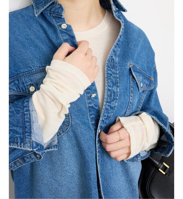 SLOBE IENA「シアーロングインナー」|Tシャツ・カットソー|ベージュ