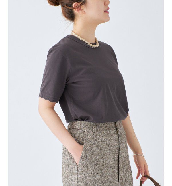 IENA「ATON/エイトン 別注 FRESCA SINGLE JERSEY Tシャツ」|Tシャツ・カットソー|