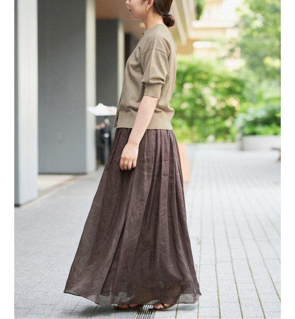 IENA「《追加2》LEVITAクルーカーディガン」|カーディガン|