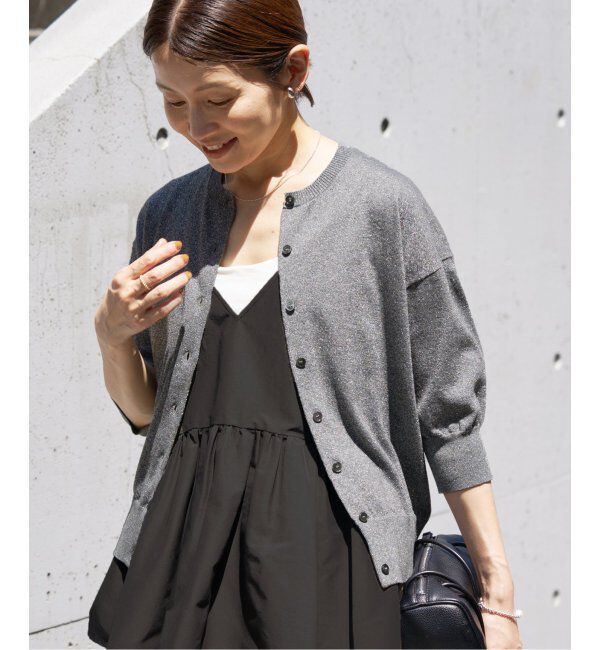 IENA「《追加2》LEVITAクルーカーディガン」|カーディガン|